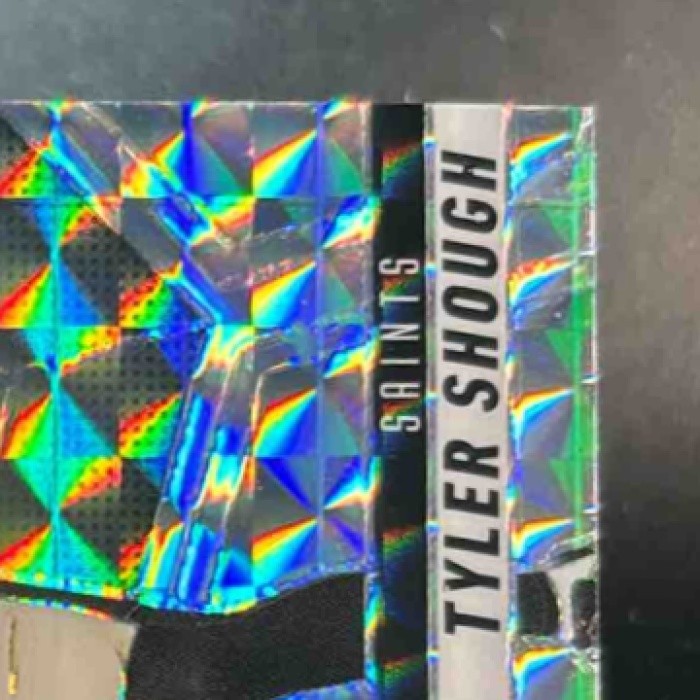 2025 Panini Mosaic Tyler Shough Overdrive Silver Mosaic #3 RC New Orleans Saints - Sports Cards