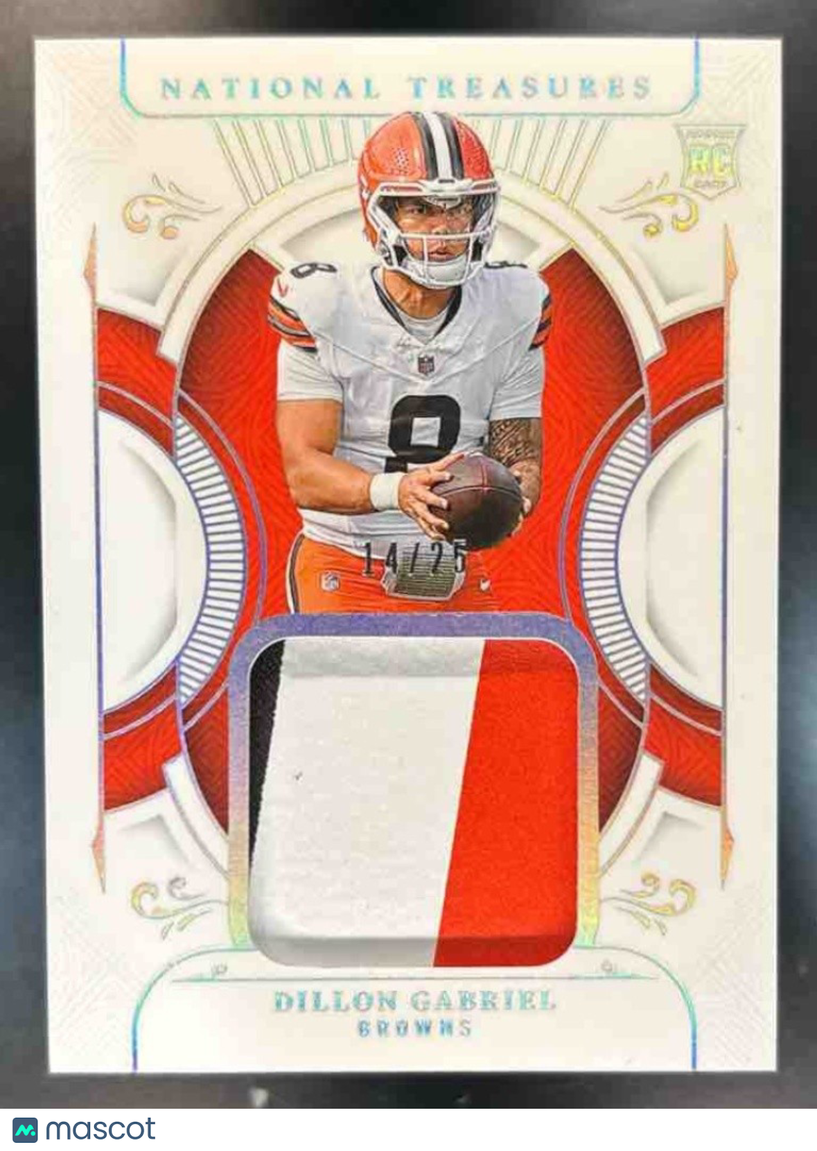 2025 Panini National Treasures Dillon Gabriel Treasured Patches /25 MEM Browns - Sports Cards