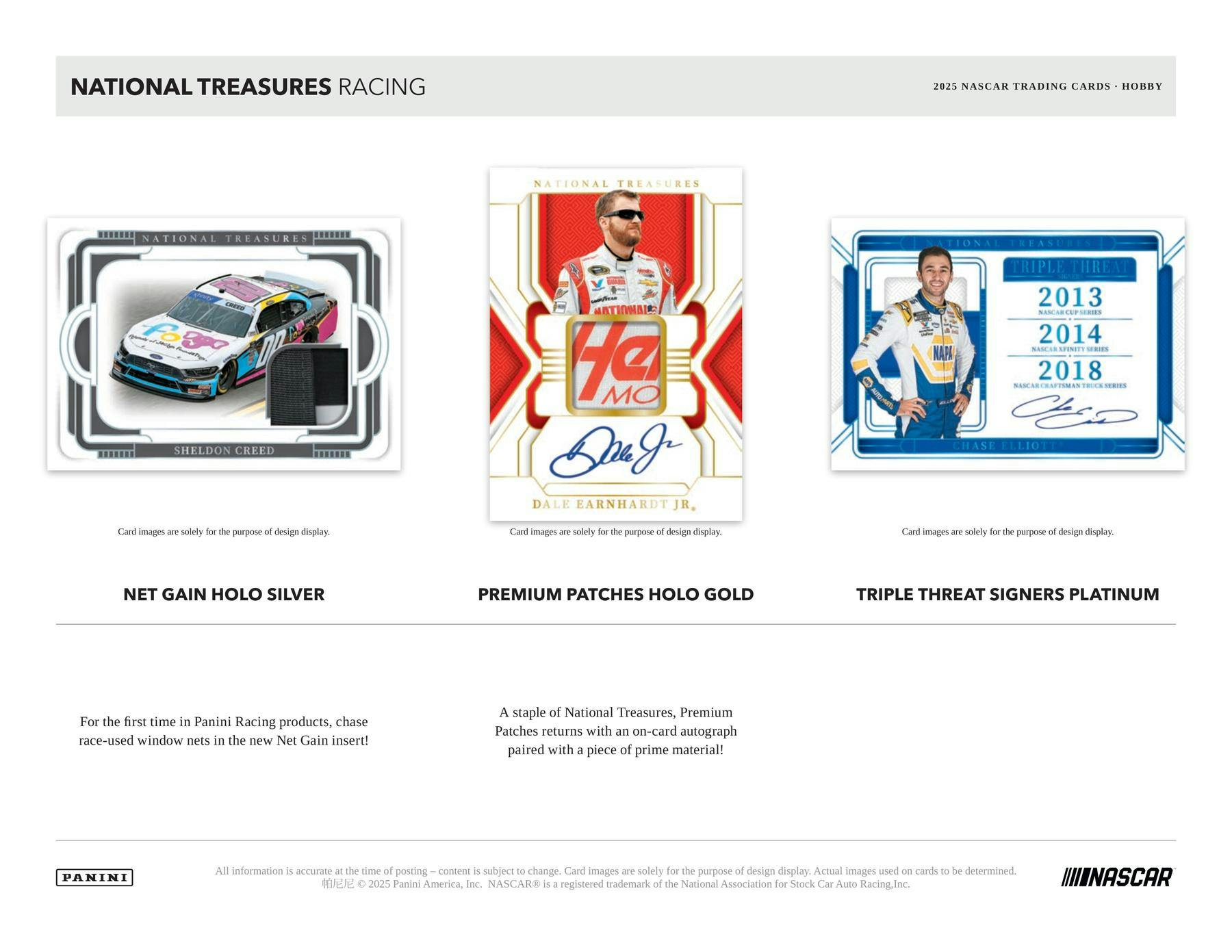 2025 Panini National Treasures Racing Hobby Box (8 Autos or Mems / Box) NASCAR - Sports Collectibles