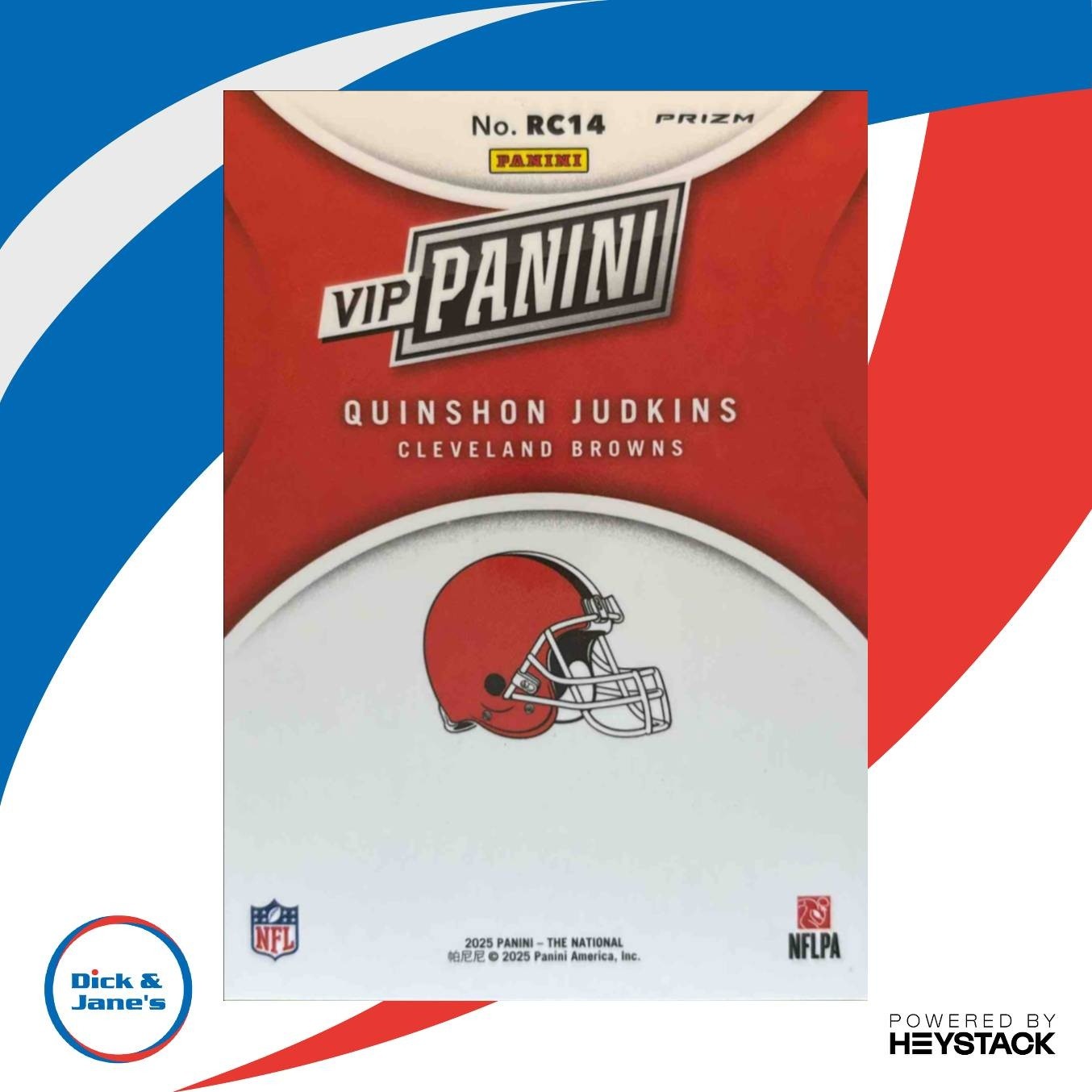 2025 Panini NSCC VIP Gold Packs Quinshon Judkins Tiger Stripes #RC14 Rookie - Sports Cards