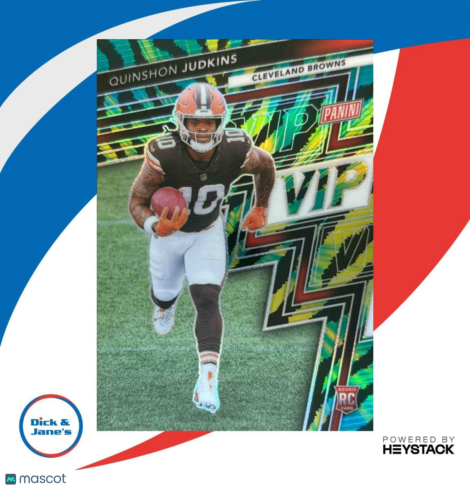 2025 Panini NSCC VIP Gold Packs Quinshon Judkins Tiger Stripes #RC14 Rookie - Sports Cards