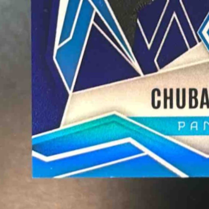 2025 Panini Phoenix Chuba Hubbard Blue /50 #75 Carolina Panthers - Sports Cards