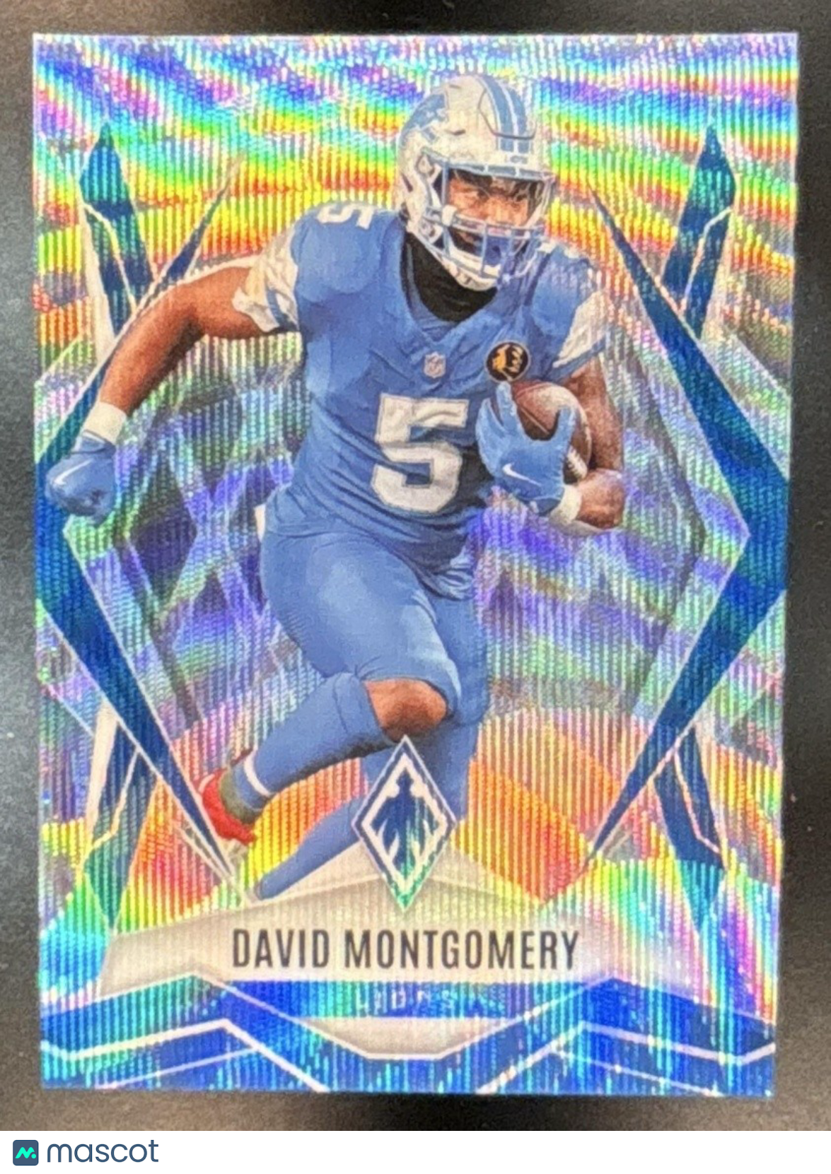 2025 Panini Phoenix David Montgomery Wave Prizm /199 #108 Detroit Lions - Sports Cards