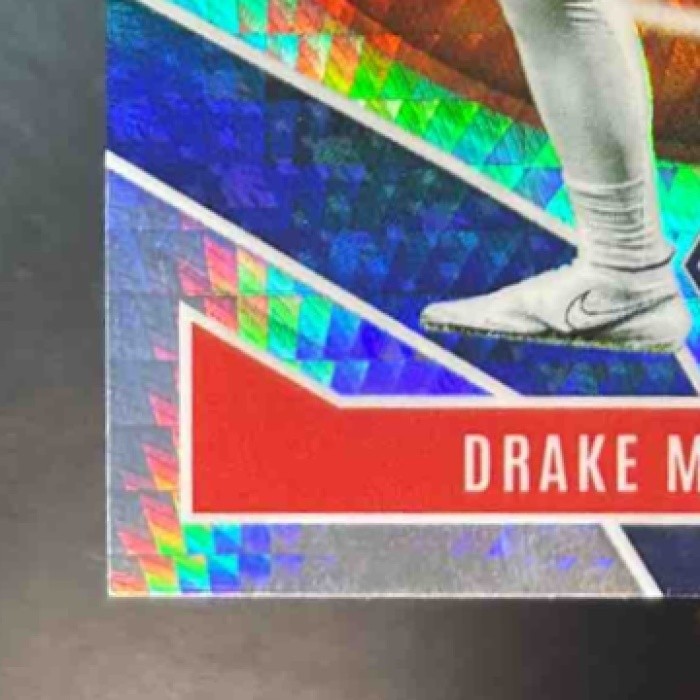 2025 Panini Phoenix Drake Maye Paragon Silver Hyper /299 #7 New England Patriots - Sports Cards