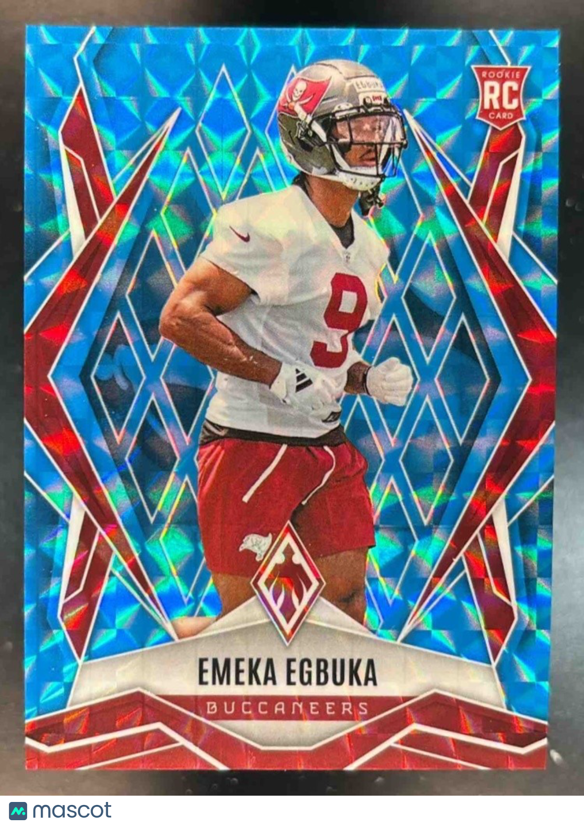2025 Panini Phoenix Emeka Egbuka Light Blue Pyramids /385 #225 RC Buccaneers - Sports Cards