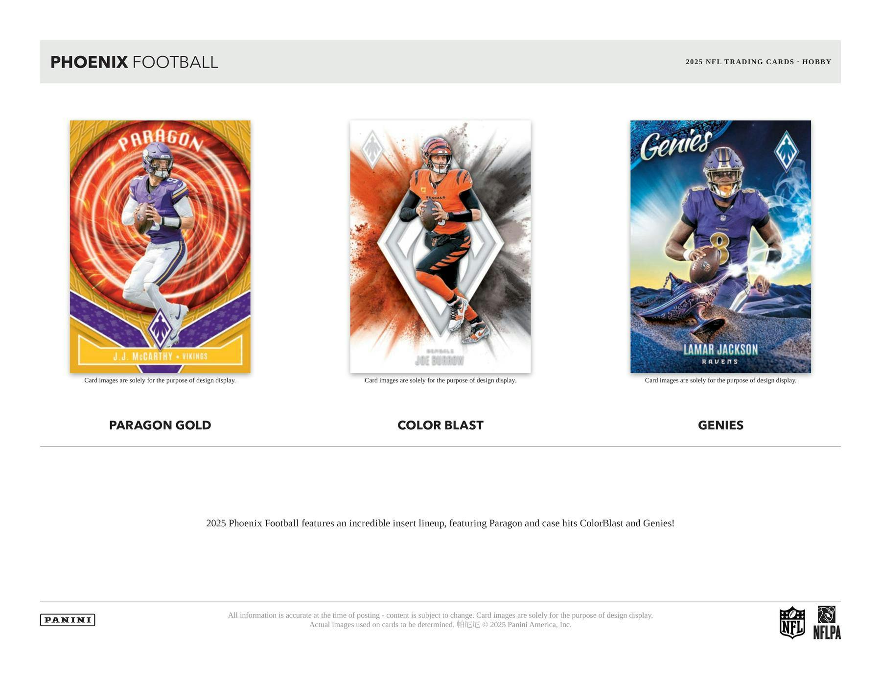 2025 Panini Phoenix Football Hobby Box (2 Autos and 1 Mem) - NFL Hobby Box