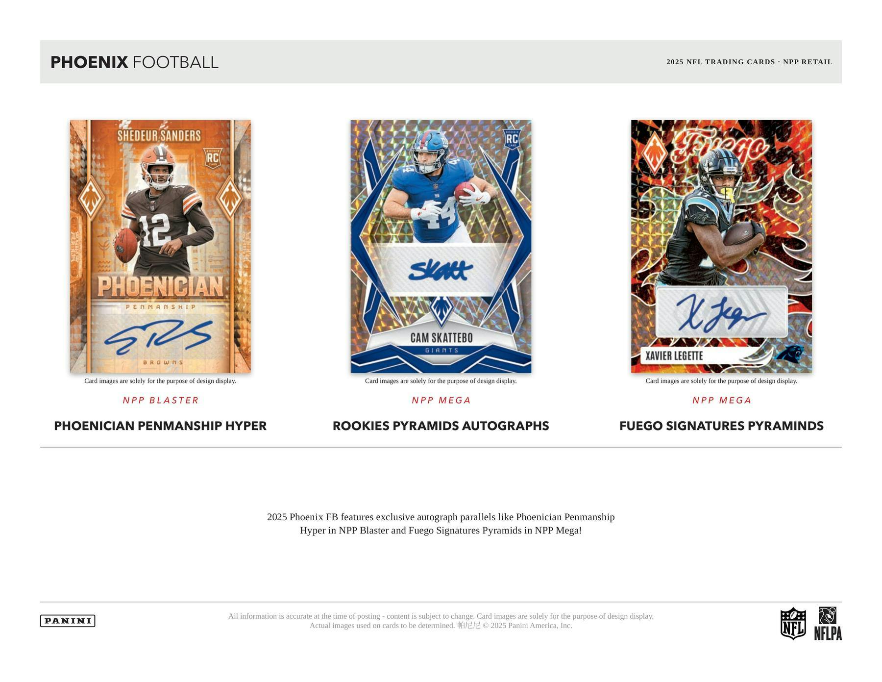 2025 Panini Phoenix Football 6-Pack Blaster Box (Hyper Parallels) - NFL Blaster
