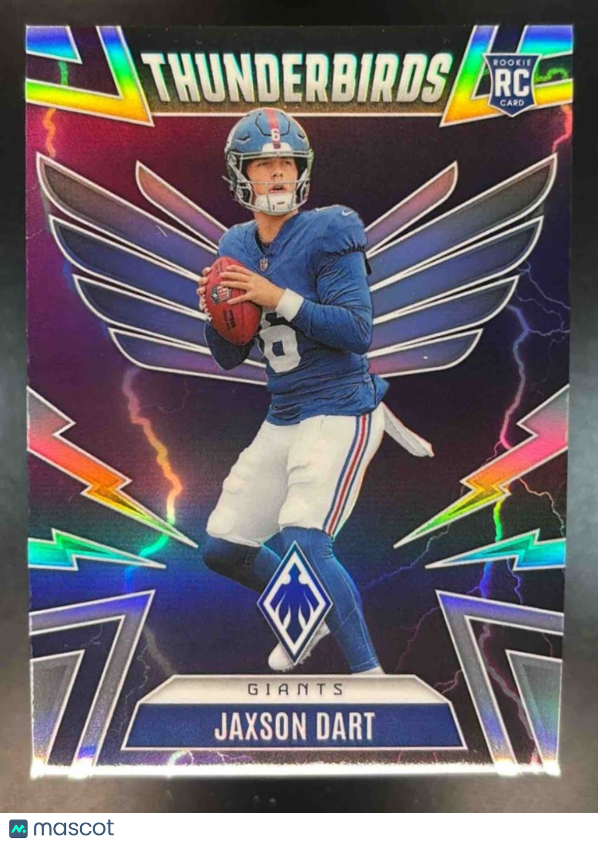 2025 Panini Phoenix Jaxson Dart Thunderbirds #38 RC New York Giants - Sports Cards