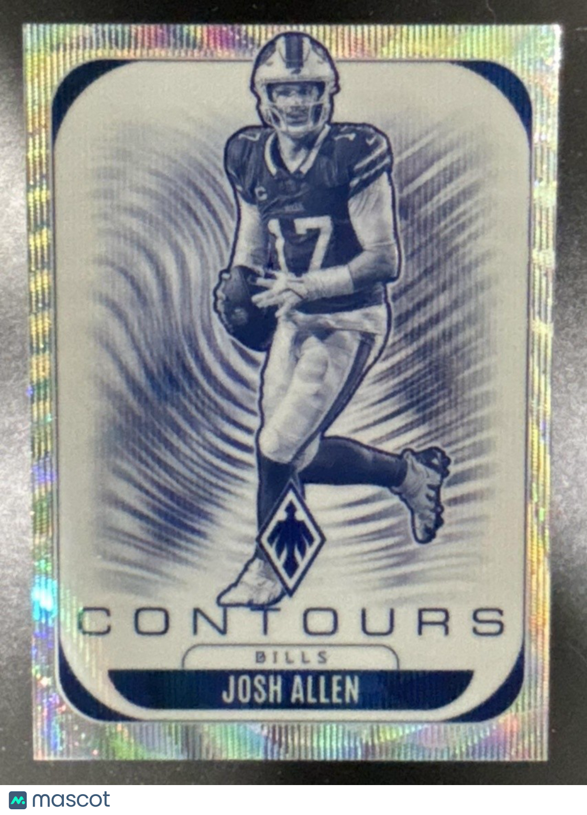 2025 Panini Phoenix Josh Allen Contours Silver Hyper /299 #4 Buffalo Bills - Sports Cards
