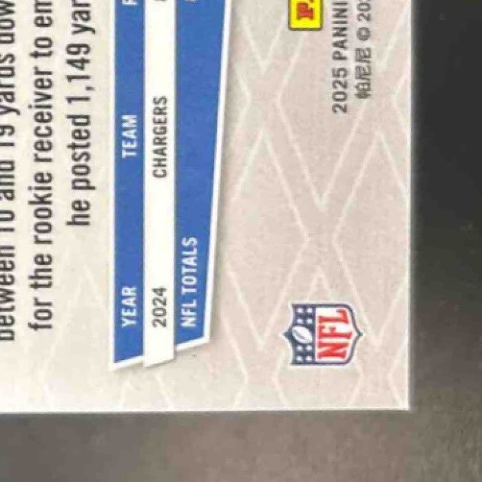 2025 Panini Phoenix Ladd McConkey Teal Lava /175 #66 Los Angeles Chargers - Sports Cards