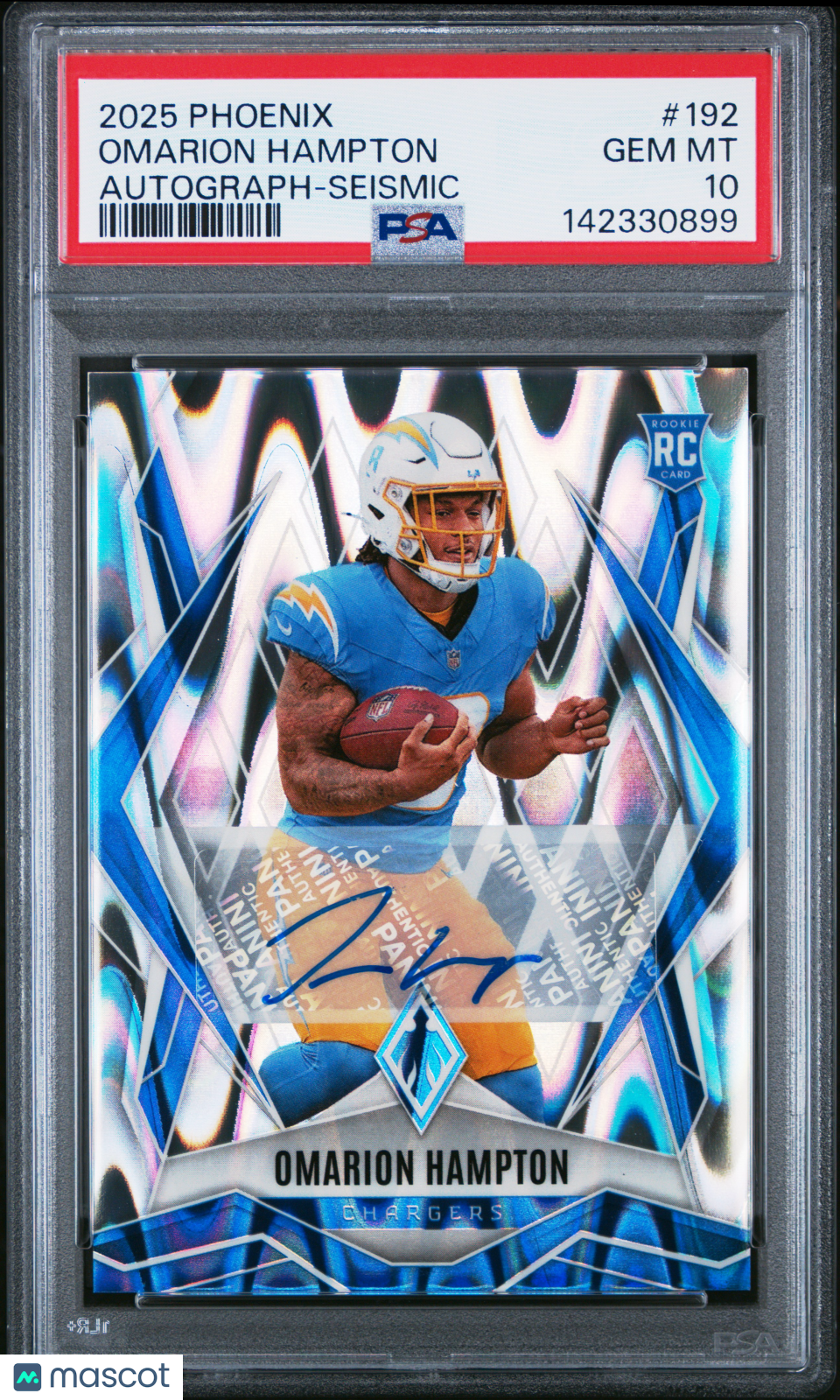 2025 Panini Phoenix Omarion Hampton Autograph Seismic /20 PSA 10 GEM MINT - Graded Sports Cards