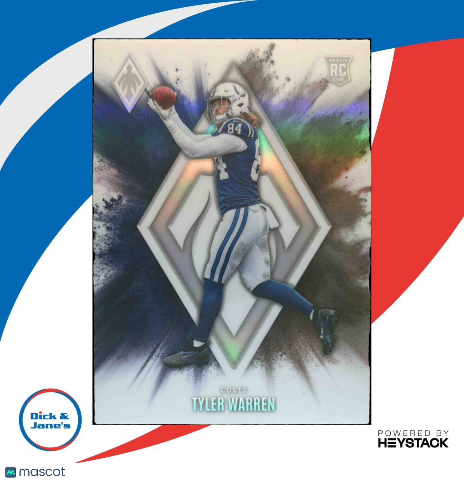 2025 Panini Phoenix Tyler Warren Color Blast #2 RC SSP Indianapolis Colts - Sports Cards