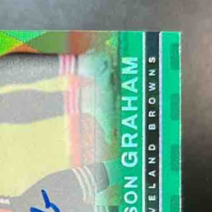2025 Panini PhotoGenic Mason Graham Auto Green /25 #152 RC Cleveland Browns - Sports Cards