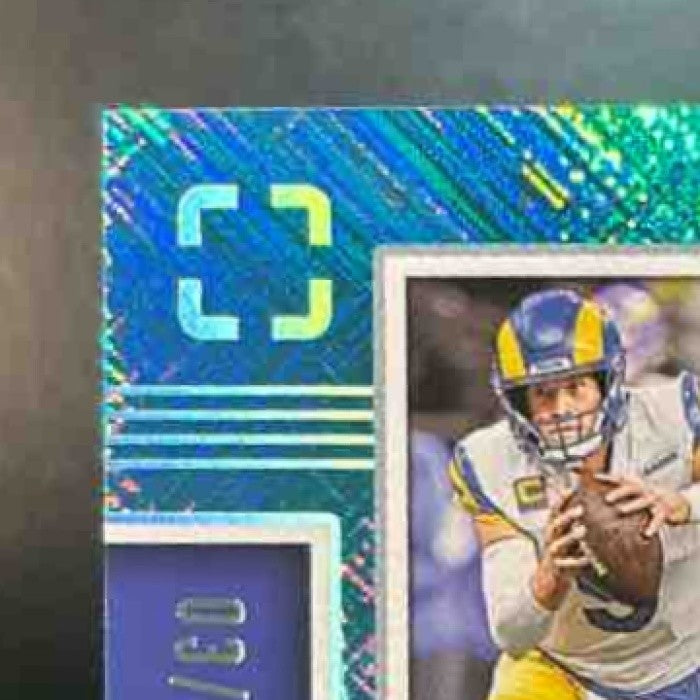 2025 Panini PhotoGenic Matthew Stafford Scrapbook Teal /35 #14 Los Angeles Rams - Sports Cards