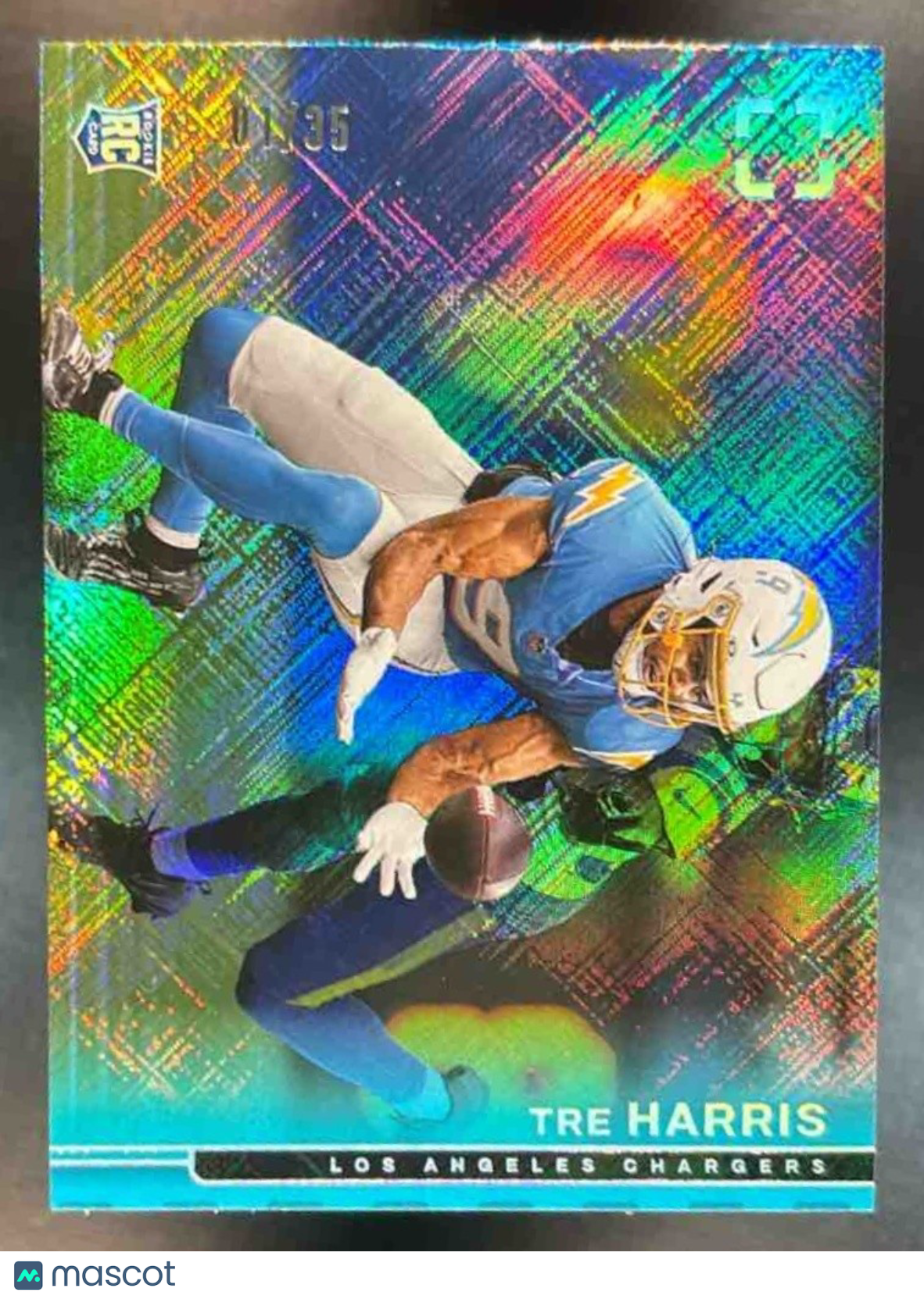 2025 Panini PhotoGenic Tre Harris Teal 1/35 BOOK END #181 RC Los Angeles Charger - Sports Cards