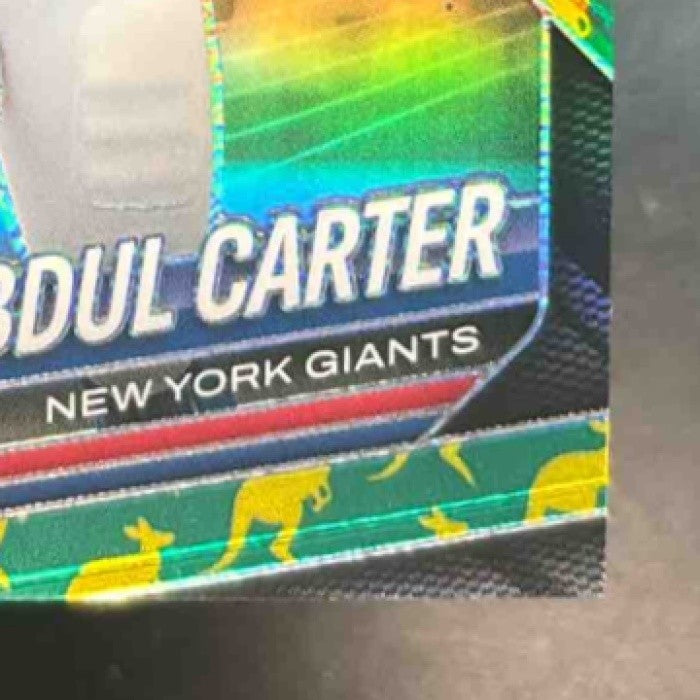 2025 Panini Prizm Abdul Carter Kangaroo Prizm /61 #394 RC New York Giants - Sports Cards