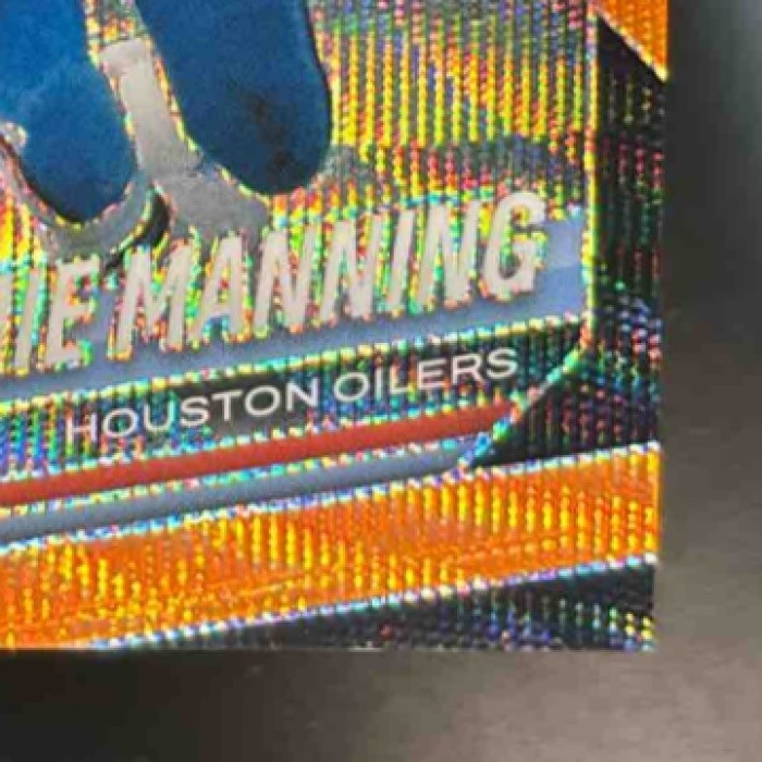 2025 Panini Prizm Archie Manning Orange Wave /65 #166 Houston Oilers - Sports Cards