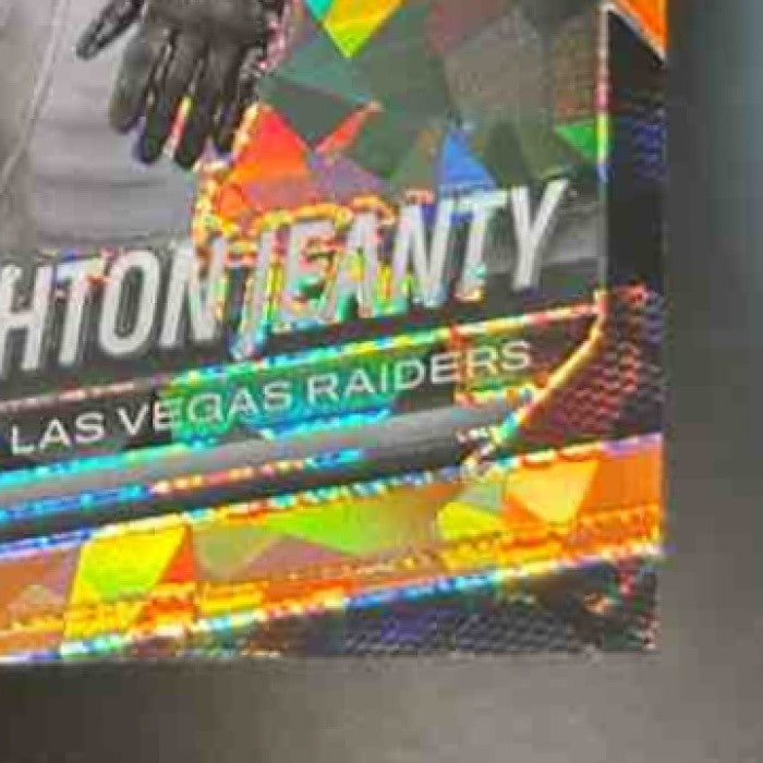 2025 Panini Prizm Ashton Jeanty Orange Ice #315 RC Las Vegas Raiders - Sports Cards