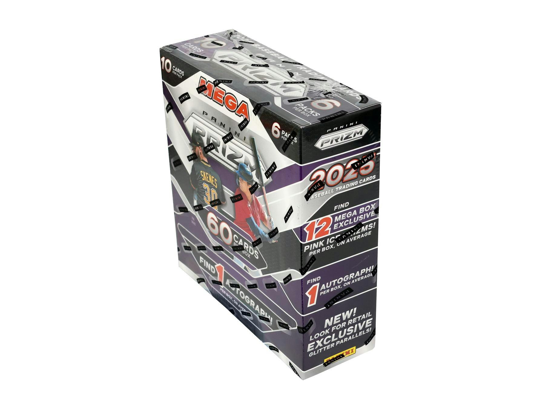 2025 Panini Prizm Baseball Mega Box (Pink Ice Prizms)(1 Auto) - MLB Blaster Box