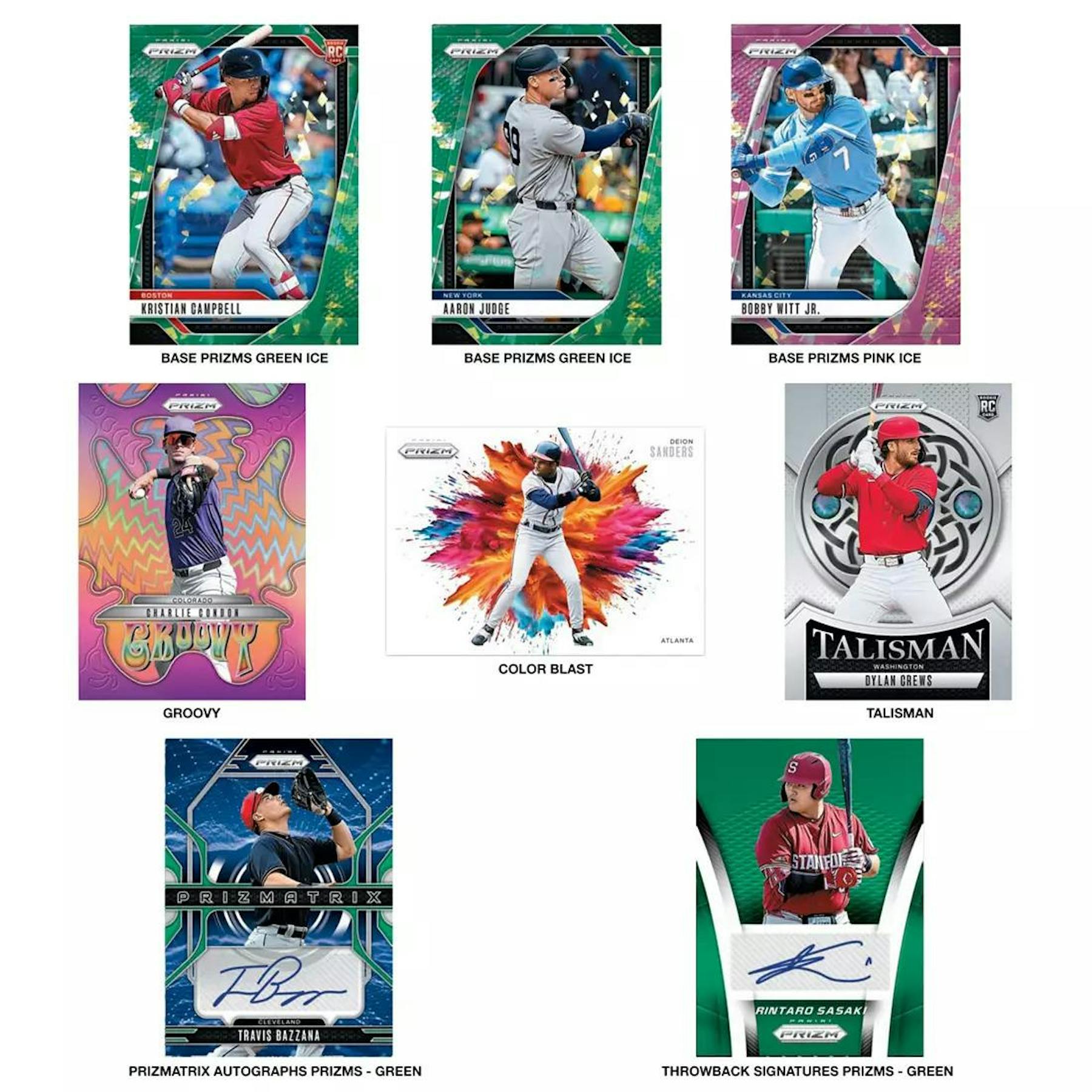 2025 Panini Prizm Baseball Mega Box (Pink Ice Prizms)(1 Auto) - MLB Blaster Box
