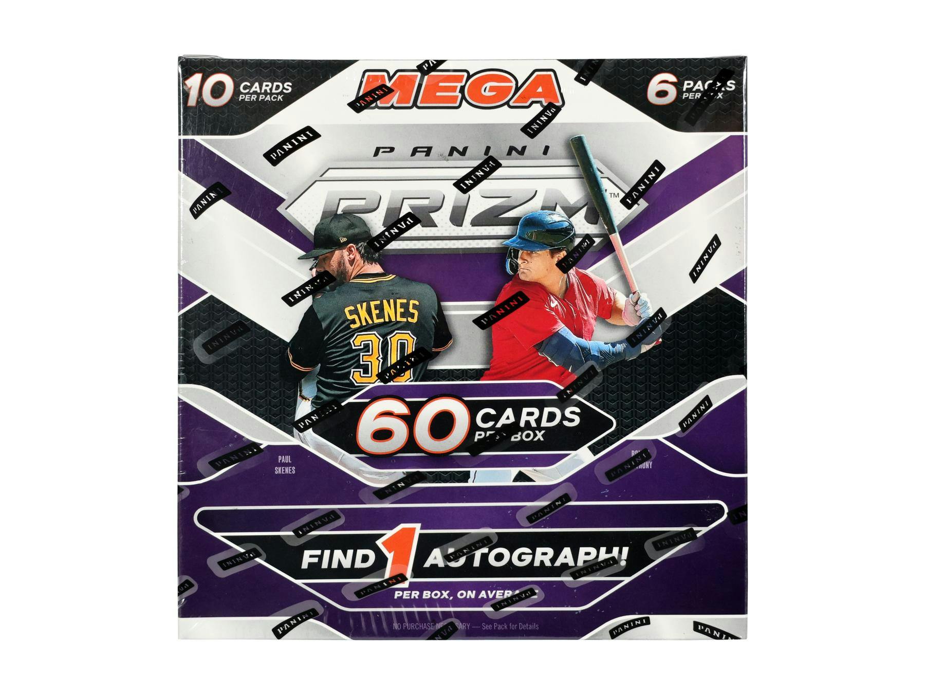 2025 Panini Prizm Baseball Mega Box (Pink Ice Prizms)(1 Auto) - MLB Blaster Box