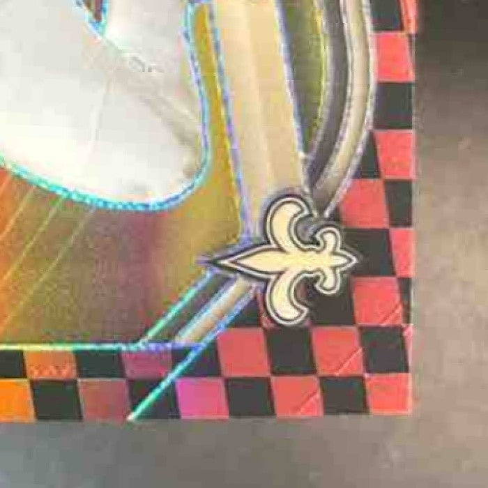 2025 Panini Prizm Black and Red Checkerboard Alvin Kamara #190 New Orleans Saint - Sports Cards