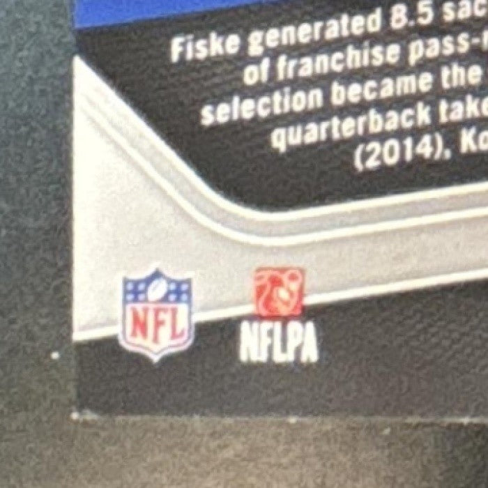 2025 Panini Prizm Braden Fiske Gold 1/10 #144 Los Angeles Rams - Sports Cards