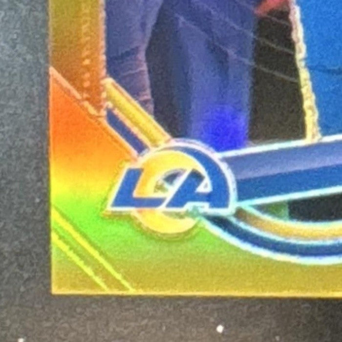 2025 Panini Prizm Braden Fiske Gold 1/10 #144 Los Angeles Rams - Sports Cards