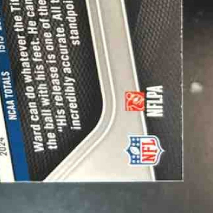 2025 Panini Prizm Cam Ward Neon Green Pulsar #352 RC Tennessee Titans - Sports Cards
