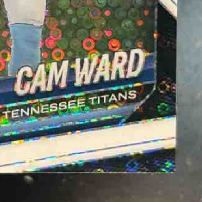 2025 Panini Prizm Cam Ward White Disco #352 RC Tennessee Titans - Sports Cards