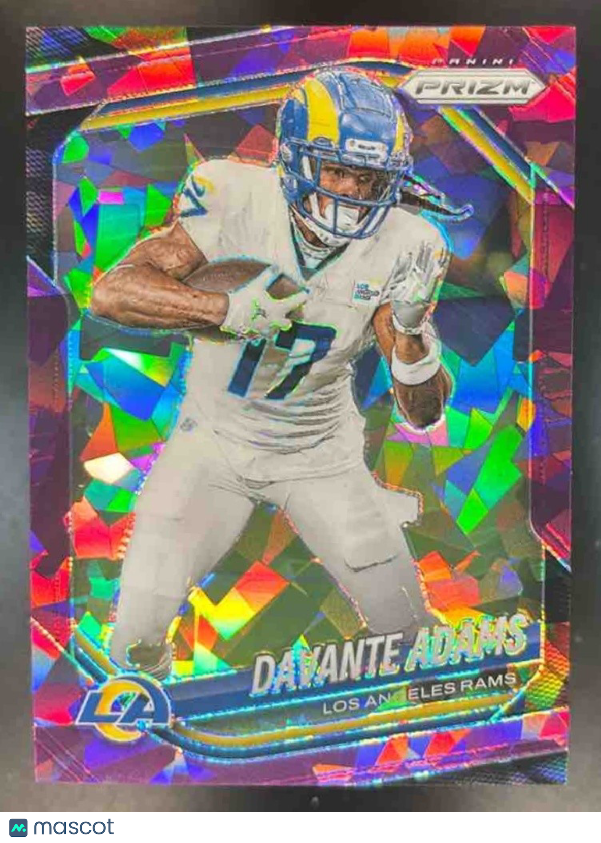 2025 Panini Prizm Davante Adams Purple Ice /225 #104 Los Angeles Rams - Sports Cards
