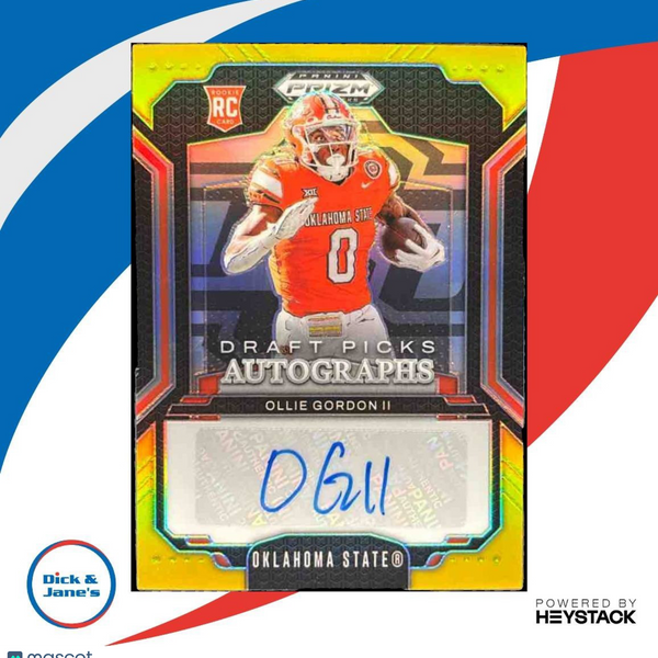 2025 Panini Prizm Draft Ollie Gordon II Auto Gold /10