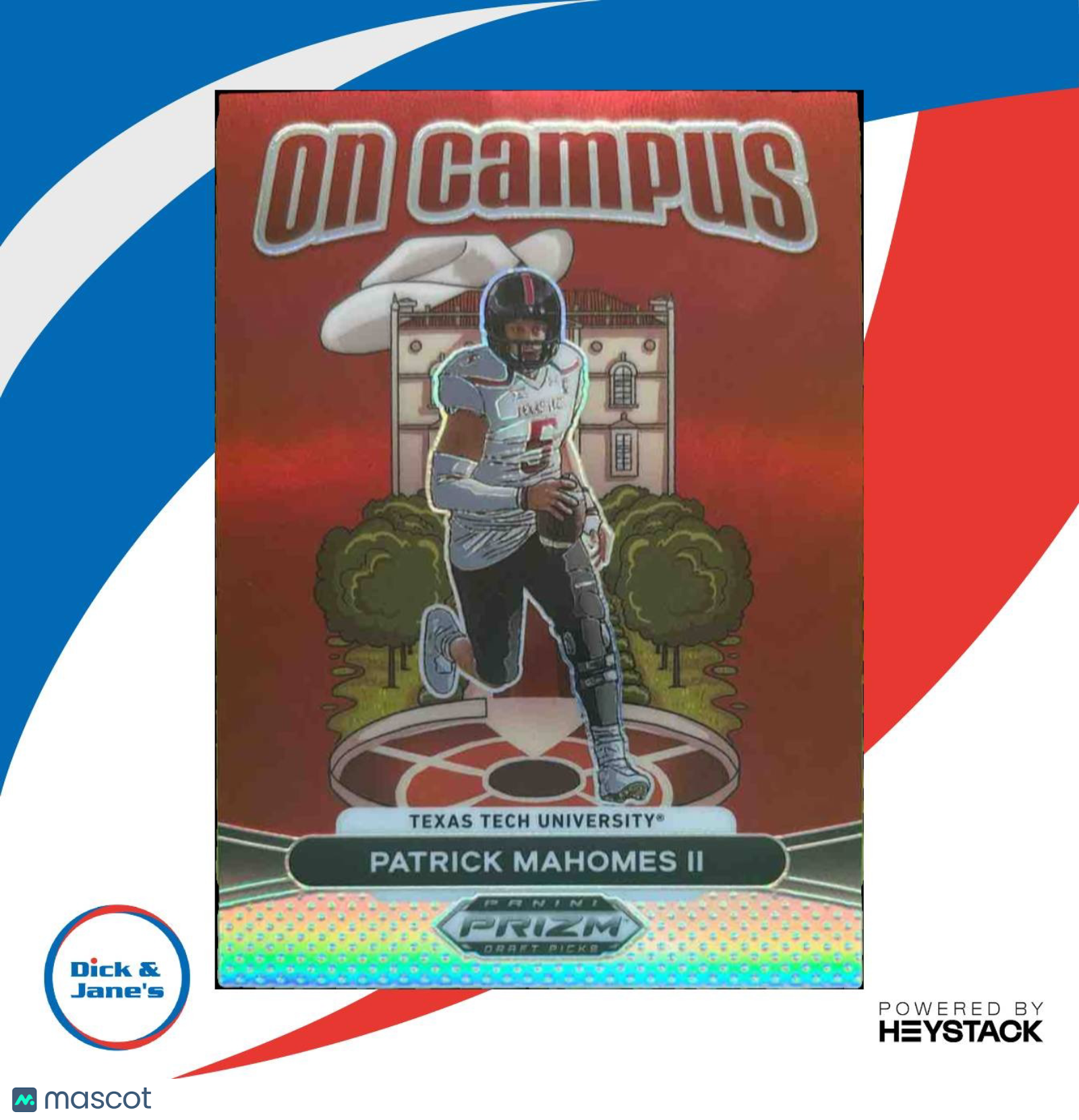 2025 Panini Prizm Draft Patrick Mahomes II On Campus #13 Texas Tech Red Raiders - Sports Cards
