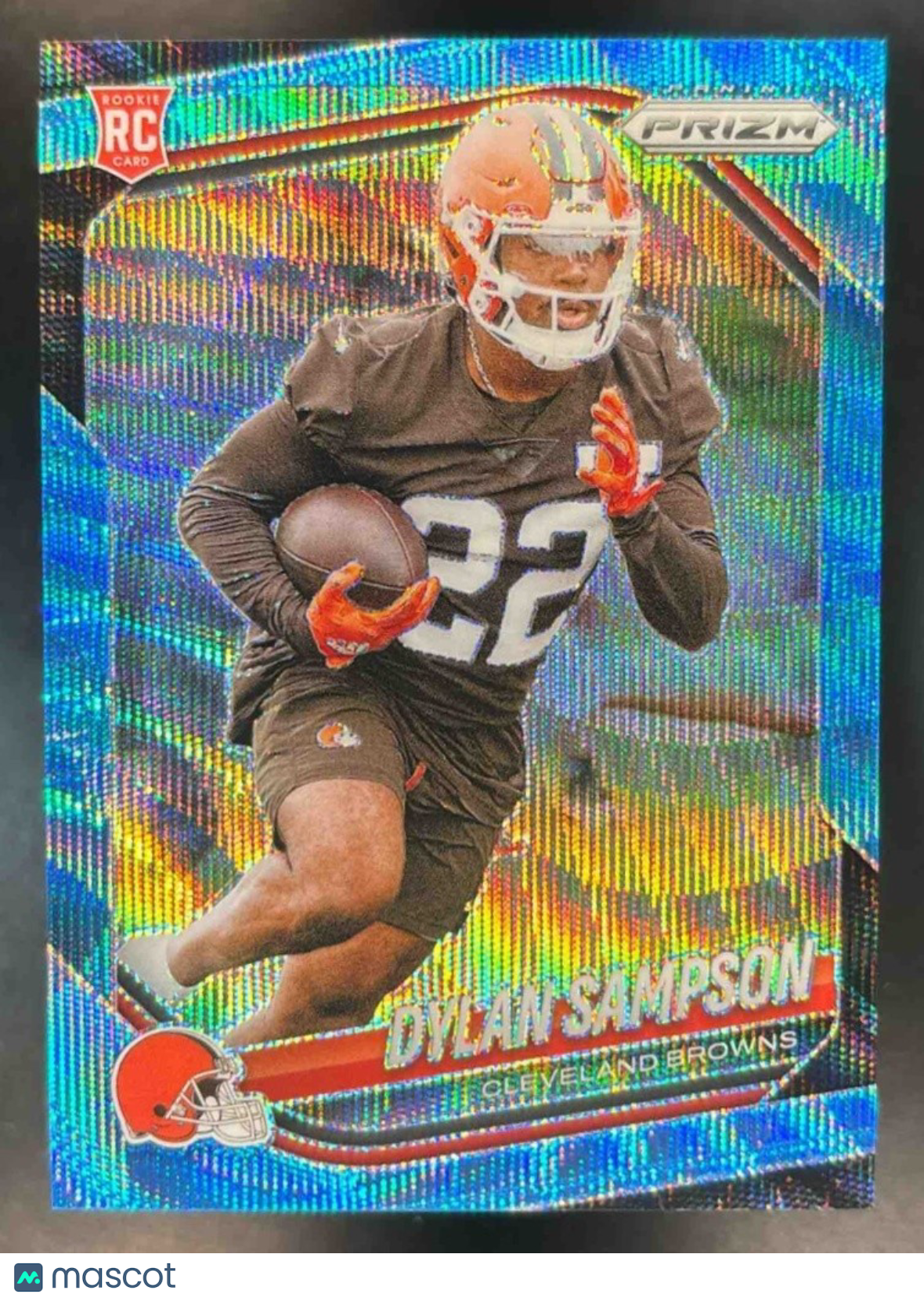 2025 Panini Prizm Dylan Sampson Blue Wave /230 #365 RC Cleveland Browns - Sports Cards
