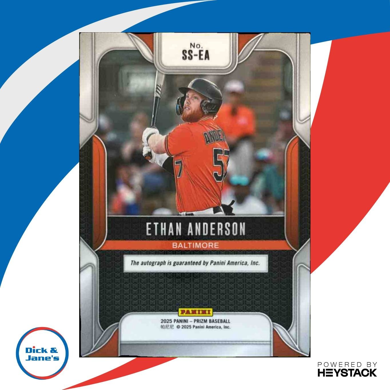 2025 Panini Prizm Ethan Anderson Sensational Signatures Auto Baltimore Orioles - Sports Cards