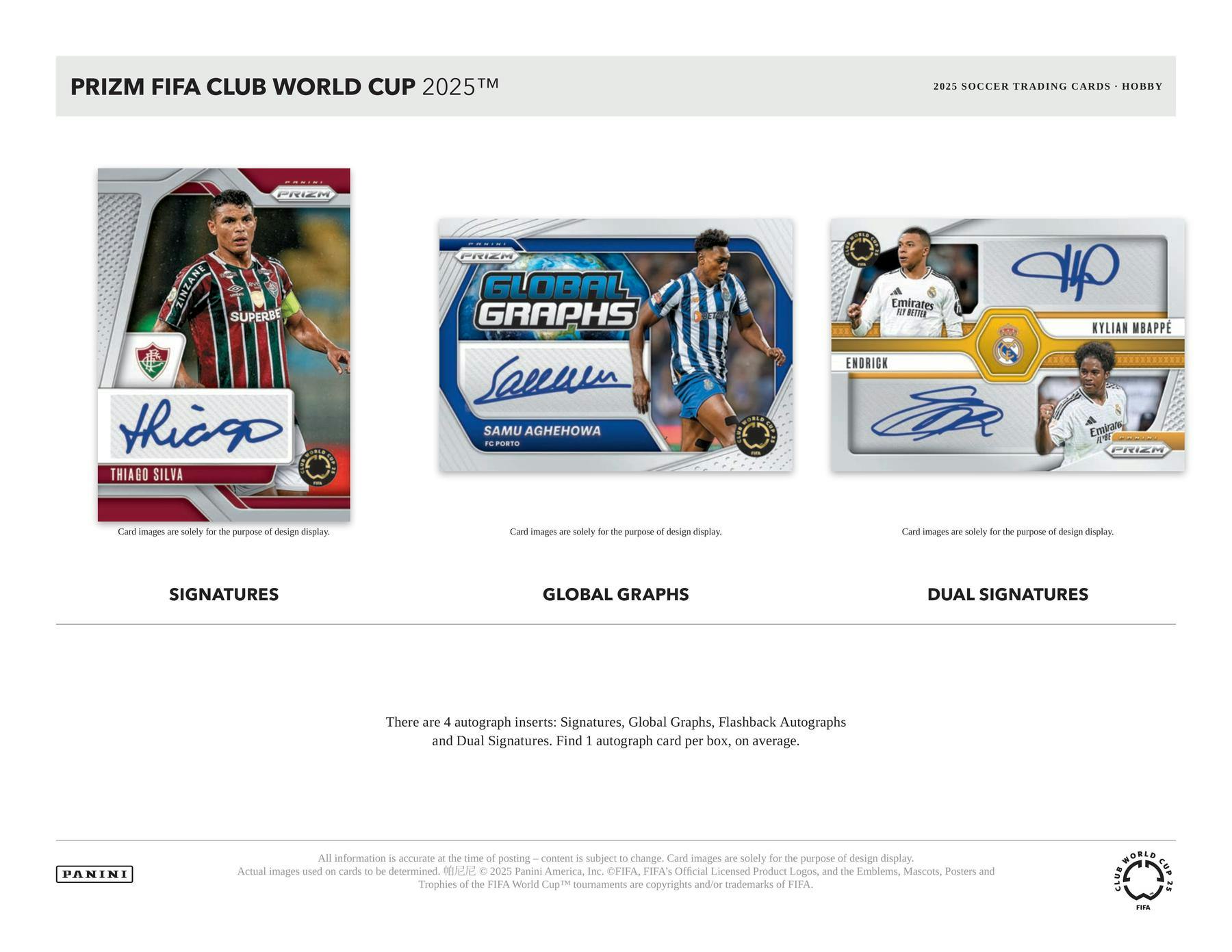 2025 Panini Prizm FIFA Club World Cup Soccer Hobby Box - Soccer
