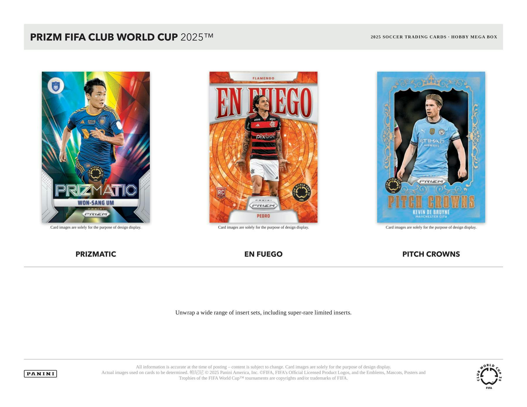 2025 Panini Prizm FIFA Club World Cup Soccer Hobby Mega Box - Soccer