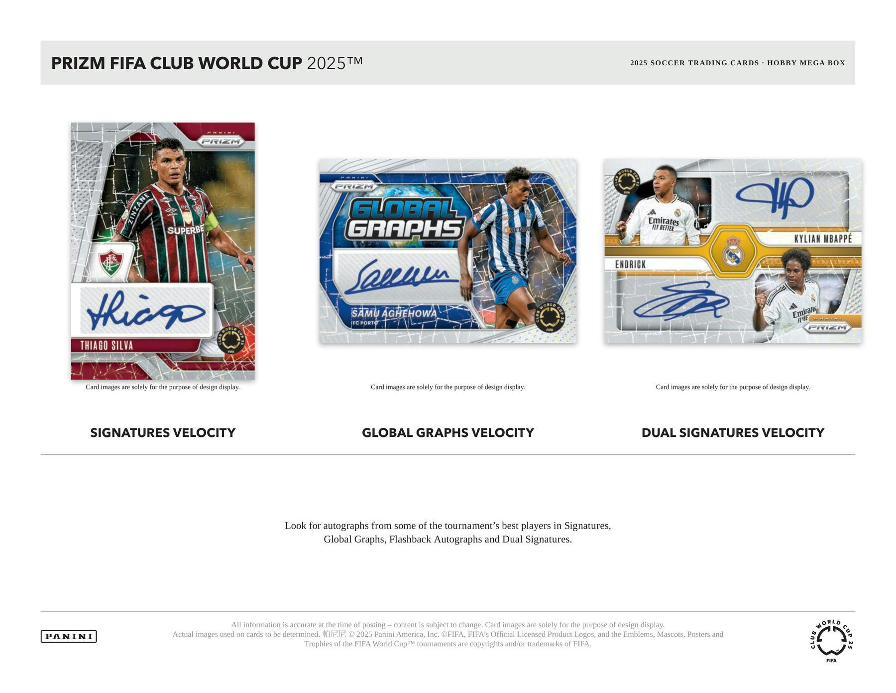 2025 Panini Prizm FIFA Club World Cup Soccer Hobby Mega Box - Soccer