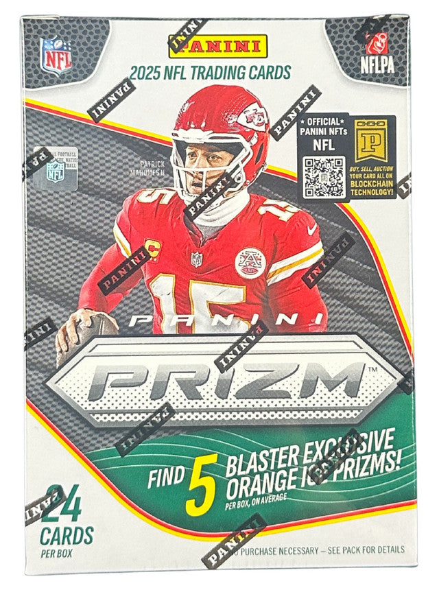 2025 Panini Prizm Football 6-Pack Hobby Blaster (Orange Ice Parallels) - NFL Hobby Box