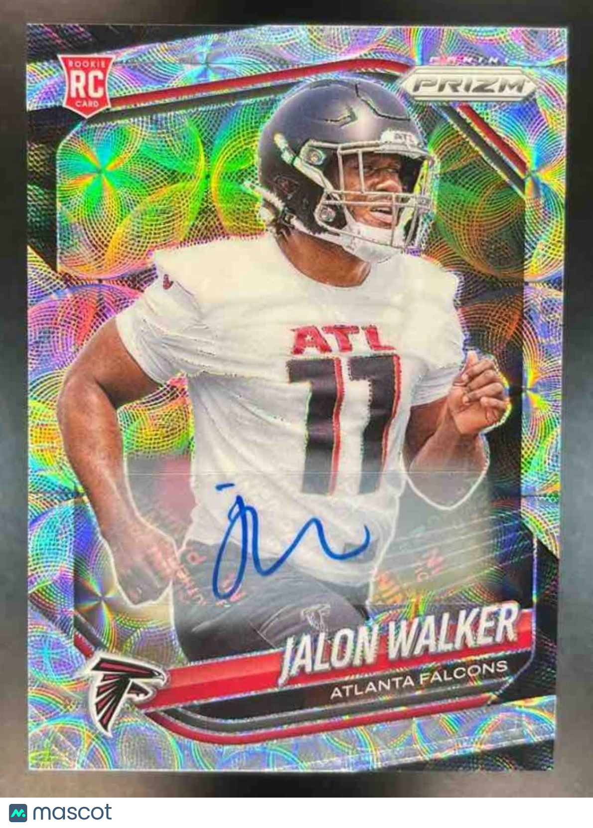 2025 Panini Prizm Jalon Walker Rookie Choice Auto /100 #398 RC Atlanta Falcons - Sports Cards