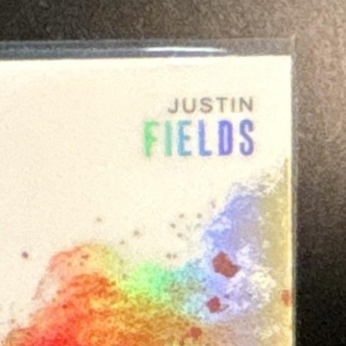 2025 Panini Prizm Justin Fields Color Blast #24 New York Jets - Sports Cards