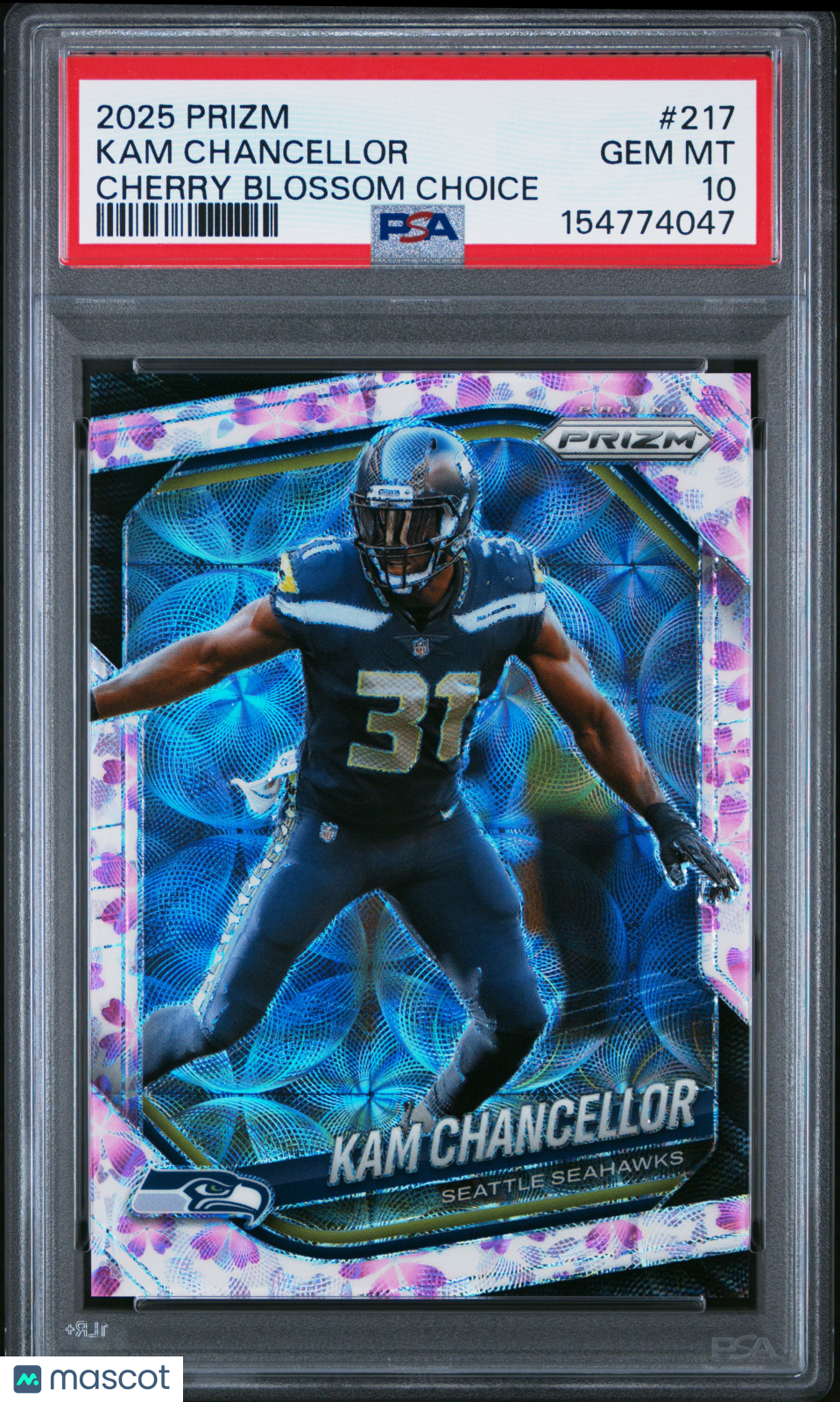 2025 Panini Prizm Kam Chancellor Cherry Blossom Choice #217 PSA 10 15/15 - Graded Sports Cards