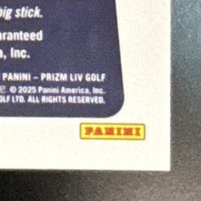 2025 Panini Prizm LIV Dustin Johnson Throwback Signatures Blue /99 Auto 4Aces GC - Sports Cards
