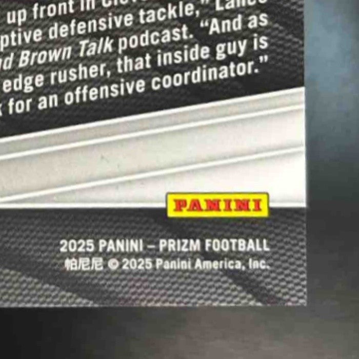 2025 Panini Prizm Mason Graham Orange /249 #354 RC Cleveland Browns - Sports Cards