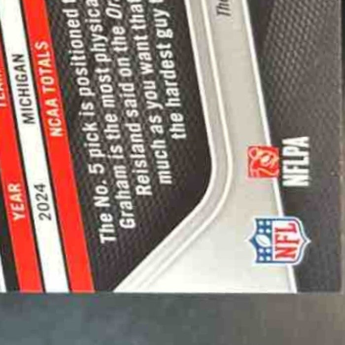 2025 Panini Prizm Mason Graham Rookie Auto Silver #354 RC Cleveland Browns - Sports Cards