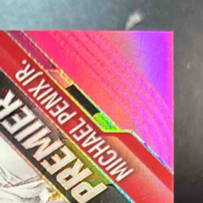 2025 Panini Prizm Michael Penix Jr. Premier Jerseys Pink MEM Atlanta Falcons - Sports Cards