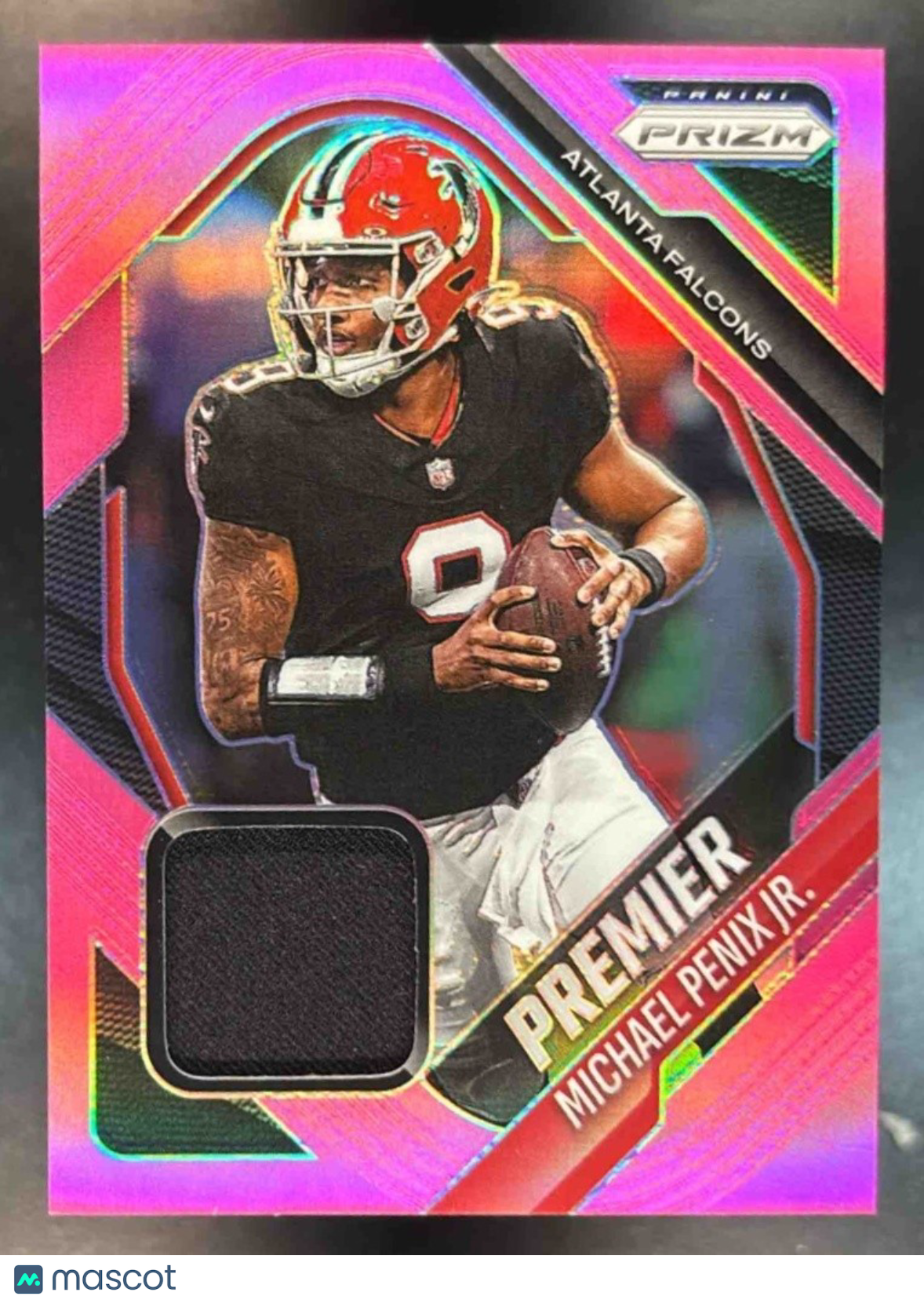 2025 Panini Prizm Michael Penix Jr. Premier Jerseys Pink MEM Atlanta Falcons - Sports Cards