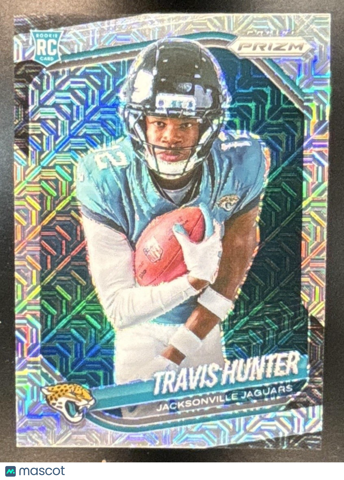 2025 Panini Prizm Travis Hunter Rookie Variations Mojo 1/25 418 Jaguars BOOKEND - Sports Cards