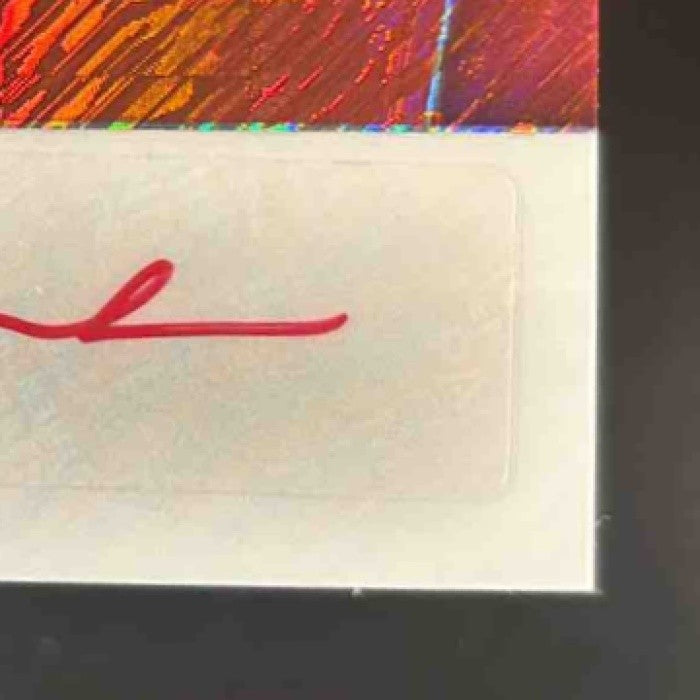 2025 Panini Prizm Tyler Shough Patch Auto Red Shimmer /35 MEM RC Saints - Sports Cards