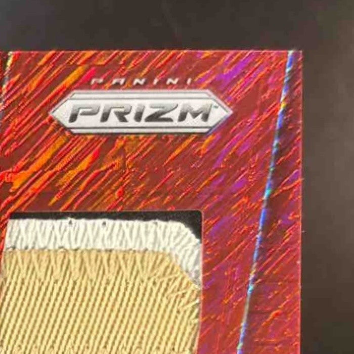 2025 Panini Prizm Tyler Shough Patch Auto Red Shimmer /35 MEM RC Saints - Sports Cards